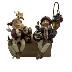 Shenandoah Keeper Christmas Shelf Sitters 1995 Holding Star & Lantern Post
